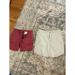 Photo of Lot Of 14 Pairs Of Men’s Shorts ( Khaki & Athletic) Assorted Brands And Sizes