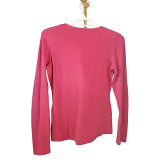 Photo of Old Navy Pink Long Sleeve T-Shirt Size Small