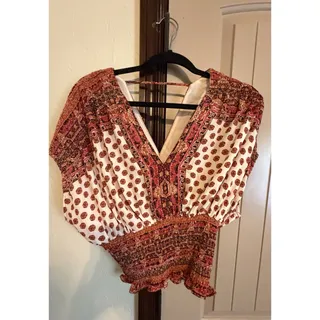 Photo of Rose & Olive Women's Sleeveless Top Blouse, Size Small, Lightweight, Boho Art