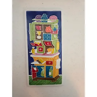 Photo of Creazioni Luciano Italian Ceramic  Relief Wall Art Tile Kitchen Vintage Plaque