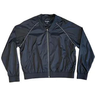 Photo of Ivy Park Bomber Jacket Women Sz M Black Full-Zip Lightweight