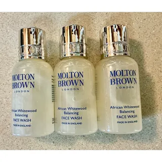 Photo of Molton Brown African Whitewood Balancing Face Wash 30ml/1 fl oz Minis Lot of 3