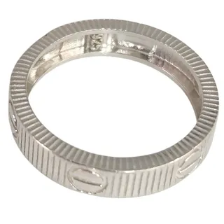 Photo of 925 Sterling Silver Screw Motif Band Textured Design Ring size 7.5