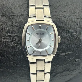 Photo of Kenneth Cole Reaction Silver-tone St. Steel Women’s Watch Working New Battery 