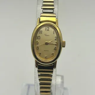 Photo of VintageCantiva Gold-tone Expansion Band Womens Watch Working New Battery 