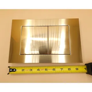 Photo of Swiss Madison Push Button Actuator Flush Wall Mount Brushed Brass SM-WC002Z