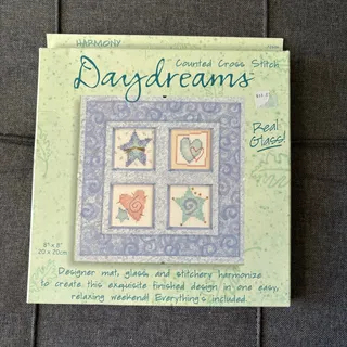 Photo of Wishful Hearts Vintage Counted Cross Stitch Kit by Daydreams Dimensions - 1999