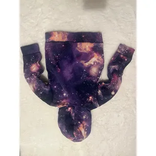 Photo of Lands’ End Kids 3T Galaxy Hoodie Purple Celestial Spacecore Cosmic Pullover