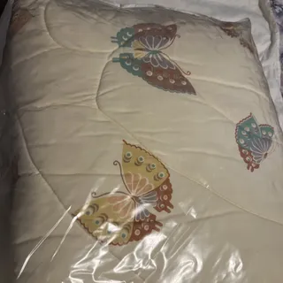 Photo of Folio Twin Comforter 1 Flat 1 Fitted Sheet 2 Pillow Cases Vintage Butterfly