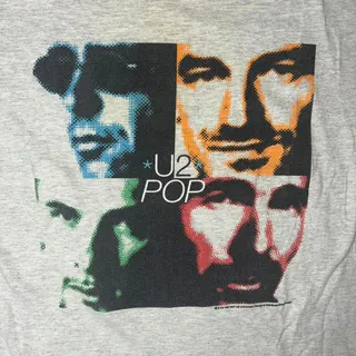Photo of Vintage 1997 U2 PopMart Tour T-Shirt PolyGram Large