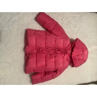 Photo of Baby Gap Toddler Girls Size 4 Pink Puffer Bubble Coat Hooded Winter Jacket