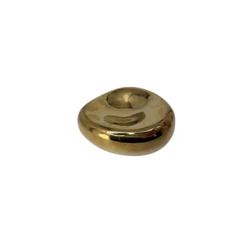 Photo of H&M Home Gold Brass Stainless Steel Small Asymmetric Catchall Dish FUC