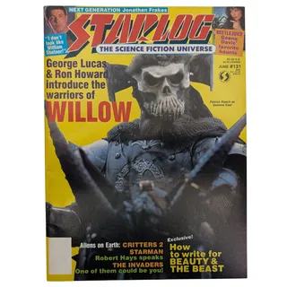 Photo of Starlog Magazine #131 June 1988 Willow General Kael Cover Critters 2 Sci-Fi VTG
