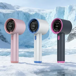 Photo of Pink 199 Speed Handheld Cooling Fan Type C Rechargeable Portable New