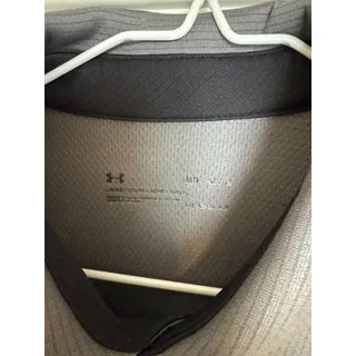 Photo of Under Armour HeatGear Mens Golf Polo Shirt M Gray Loose Fit Short Sleeve UA