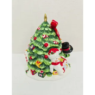 Photo of Fitz & Floyd Jamboree Christmas Cookie Jar Ceramic