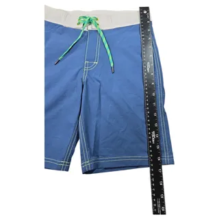 Photo of J Crew Crewcuts Boys 10 Blue Board Shorts Swim Trunks NWT Adjustable Summer Pool