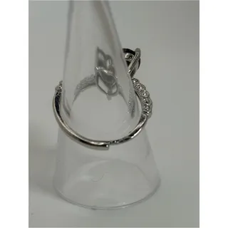 Photo of New Smoky Quartz Heart Ring Silver Tone Adjustable Band