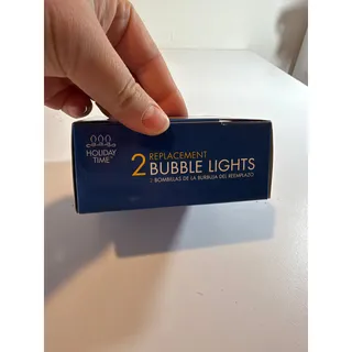 Photo of Holiday Time Bubble Lights Replacement Package 2 Candelabra Base C7 New