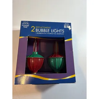 Photo of Holiday Time Bubble Lights Replacement Package 2 Candelabra Base C7 New