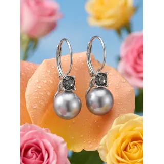 Photo of Faux Pearl Earring Set of 3 Gray & White Studs and Dangles