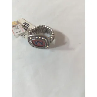 Photo of AU ring stretchy back to fit any size finger.