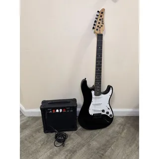 Photo of LyxPro 6 strings Electric Guitar, Amplifier, and Cable Bundle