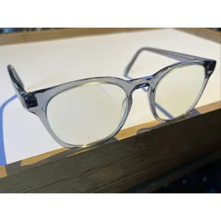 Photo of WARBY PARKER Felix 371 Eyeglass Sunglass Frames Translucent Gray 49-19-145