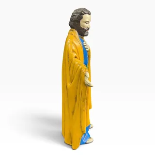 Photo of Vintage 1970s Holland Mold Hand Painted Nativity Saint Joseph Figure 9 inch