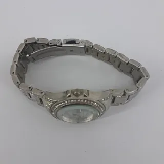 Photo of Silver Tone Bracelet Wristwatch Womens Stainless Rhinestones Japan Movt JCP1200