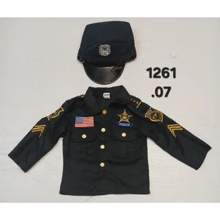 Photo of Spooktacular Creations Kid (T) Black Police Officer Costume