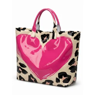 Photo of Heart Leopard Print Stylish Tote Bag