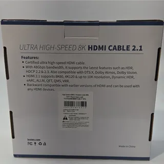 Photo of 2 10ft 48gbps ULTRA HIGH SPEED HDMI CABLE Black 8k HDMI 2.1 Cable Gold Plated