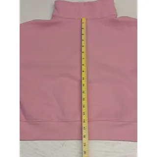 Photo of EFan (Medium) Pink 1/4 Zip Cropped Pullover Sweatshirt