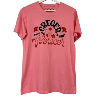 Photo of JZD Target Women’s Crecer Y Florecer Short Sleeve Graphic Tee Pink NWT