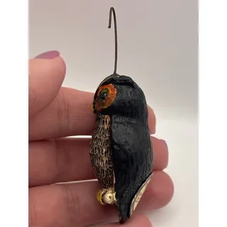 Photo of Halloween Hanging Decor, Vintage-Style Primitive Owl Ornament, Salem Collection