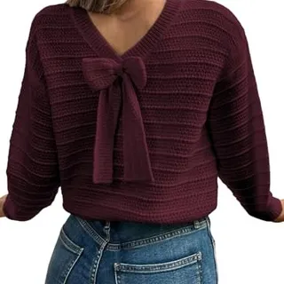 Photo of Bow Sweaters Pullover Knit