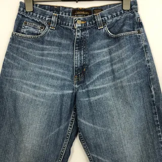 Photo of Aeropostale 235 Relaxed Blue Jeans Mens 32/30 100% Cotton Med Wash Wide Leg 90s