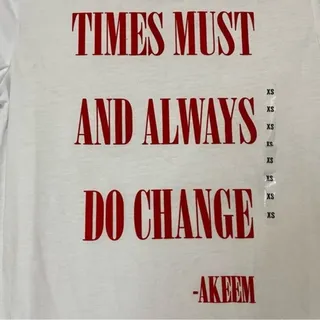 Photo of Coming to America Times Must And Always Do Change - Akeem Graphic Tee White NWT