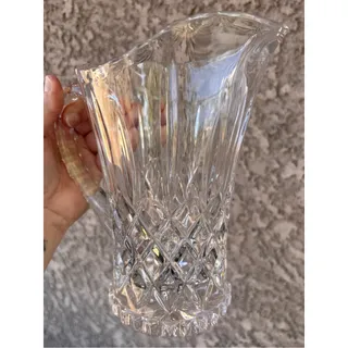 Photo of Vintage Heavy Cut Lead Crystal Water Pitcher, Gorham, King Edward Pattern