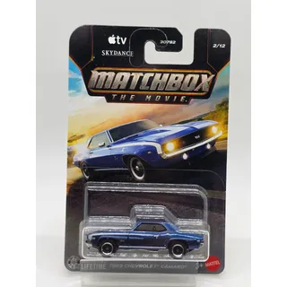 Photo of 2026 Matchbox The Movie 1969 Chevy Camaro Dusk Blue 2/12 Apple TV 1:64
