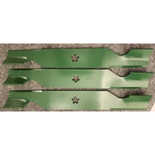 Photo of Set 3 187256 532187256 Mower Blades Husqvarna Craftsman Poulan 54 Inch Deck 18.5
