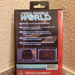 Photo of Game - Mega Marble World (NEW) - Genesis - Mega Cat Studios - Sega