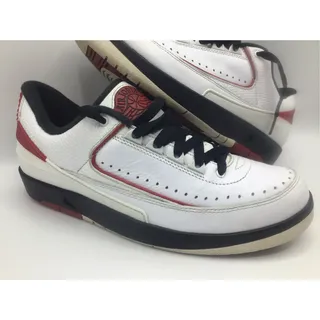 Photo of Air Jordan 2 Retro Low Chicago Mens 8 White Red Black Sneakers 832819-101