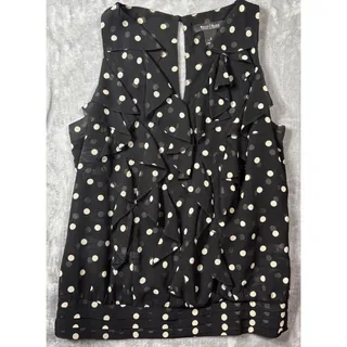 Photo of Cottogecore White House Black Market Pokodot Sleeveless Top Size S