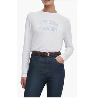 Photo of Favorite Daughter Cropped Collegiate Long Sleeve Tee