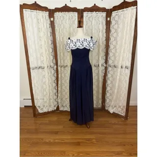 Photo of Gorgeous Vintage 90s Jordan Off Shoulder Formal Gown