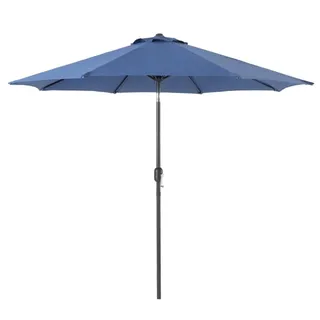 Photo of 9FT Outdoor Patio Umbrella, Dark Blue, Crank and Tilt