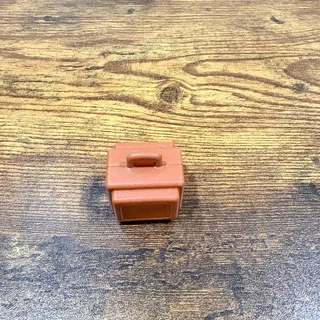 Photo of Fisher-Price Little People Brown Plastic Suitcase Vintage 80s