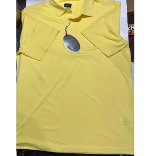 Photo of Greg Norman Freedom Micro Pique Men's Yellow Golf Polo Medium New